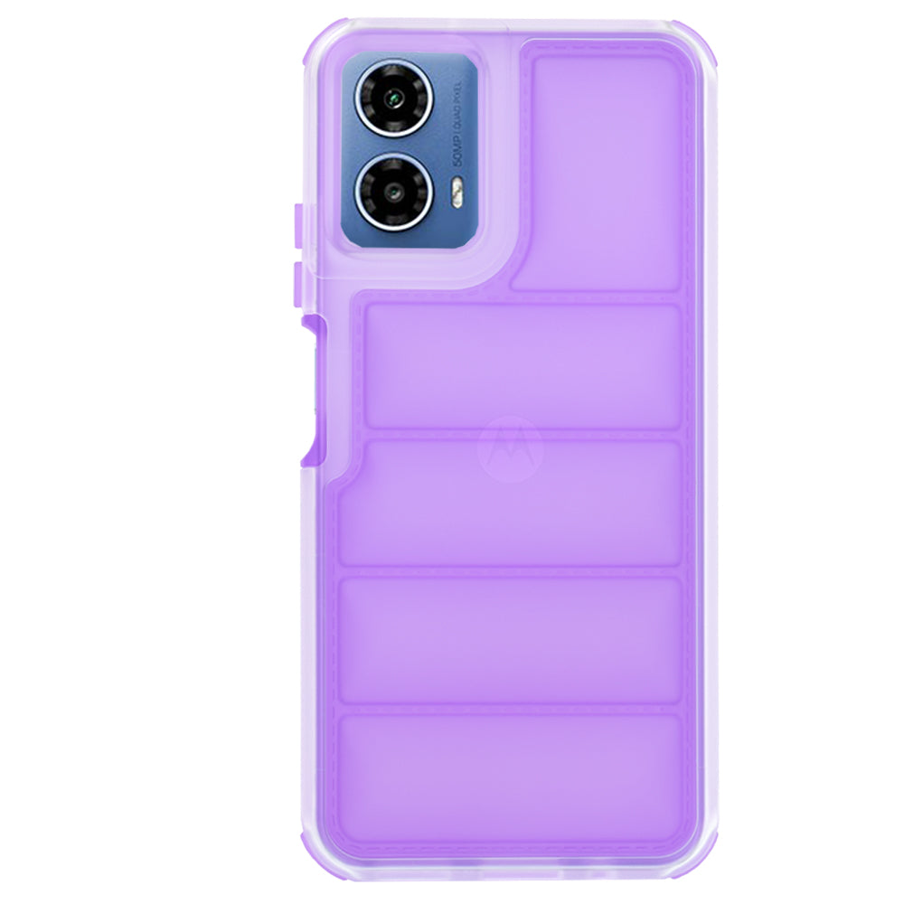 Hoes voor Motorola Moto G45 / G34, Techsuit, Wave Shield, Paars