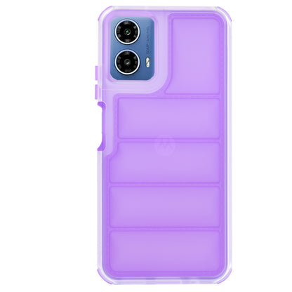 Hoes voor Motorola Moto G45 / G34, Techsuit, Wave Shield, Paars