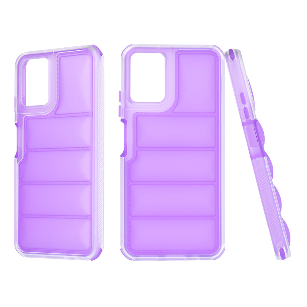 Hoes voor Motorola Moto G45 / G34, Techsuit, Wave Shield, Paars