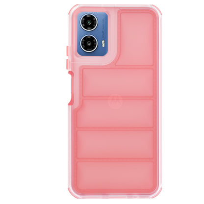 Hoes voor Motorola Moto G45 / G34, Techsuit, Wave Shield, Rood