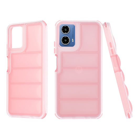 Hoes voor Motorola Moto G45 / G34, Techsuit, Wave Shield, Roze