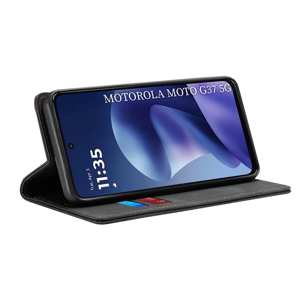 Hoes voor Motorola Moto G47 / G37 Power / G37, Techsuit, Confy, Zwart
