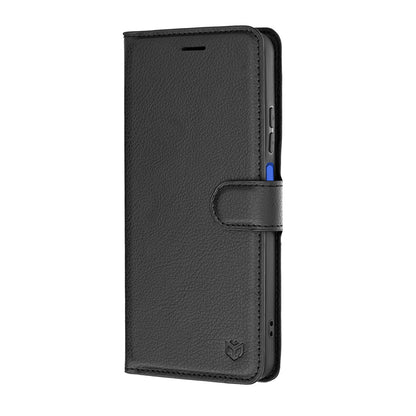 Hoes voor Motorola Moto G47 / G37 Power / G37, Techsuit, Lederen Folio, Zwart