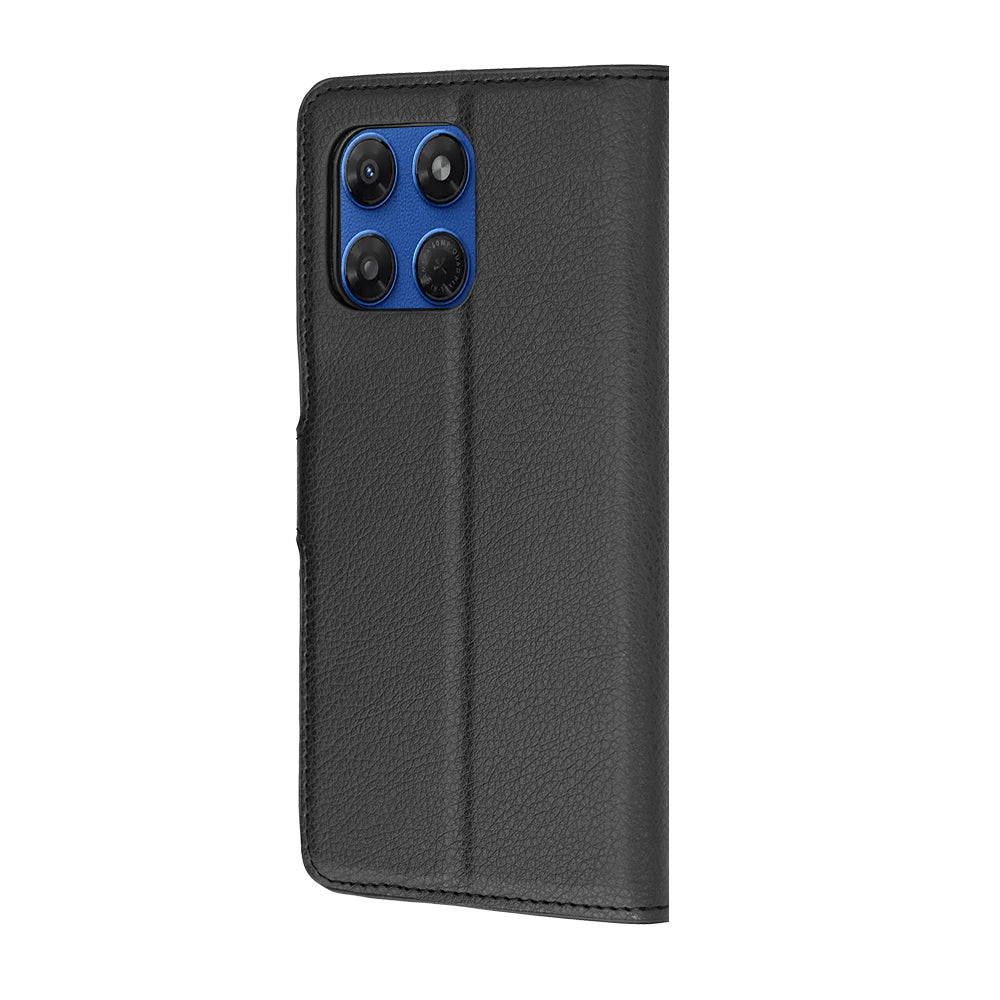 Hoes voor Motorola Moto G47 / G37 Power / G37, Techsuit, Lederen Folio, Zwart