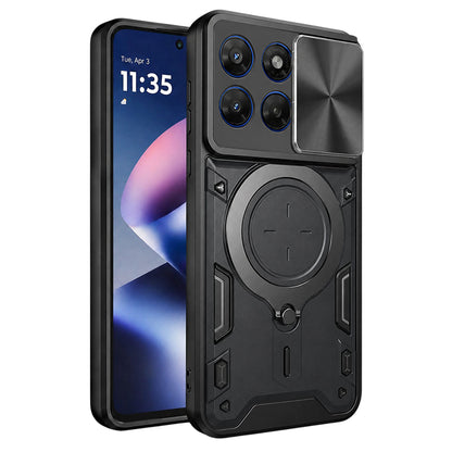 Hoes voor Motorola Moto G47 / G37, Techsuit, CamGuard Pro, Zwart