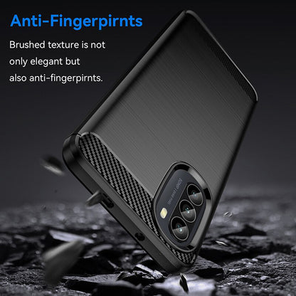 Hoes voor Motorola Moto G52 / G82, Techsuit, Carbon, Zwart