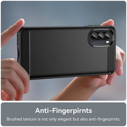Hoes voor Motorola Moto G52 / G82, Techsuit, Carbon, Zwart