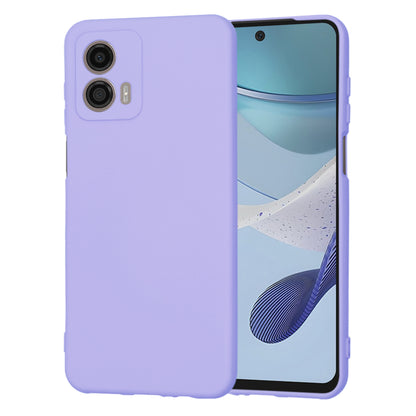 Hoes voor Motorola Moto G53, Techsuit, SoftFlex, Lichtpaars