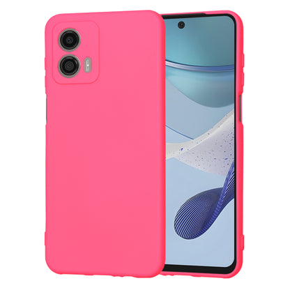 Hoes voor Motorola Moto G53, Techsuit, SoftFlex, Donkerroze