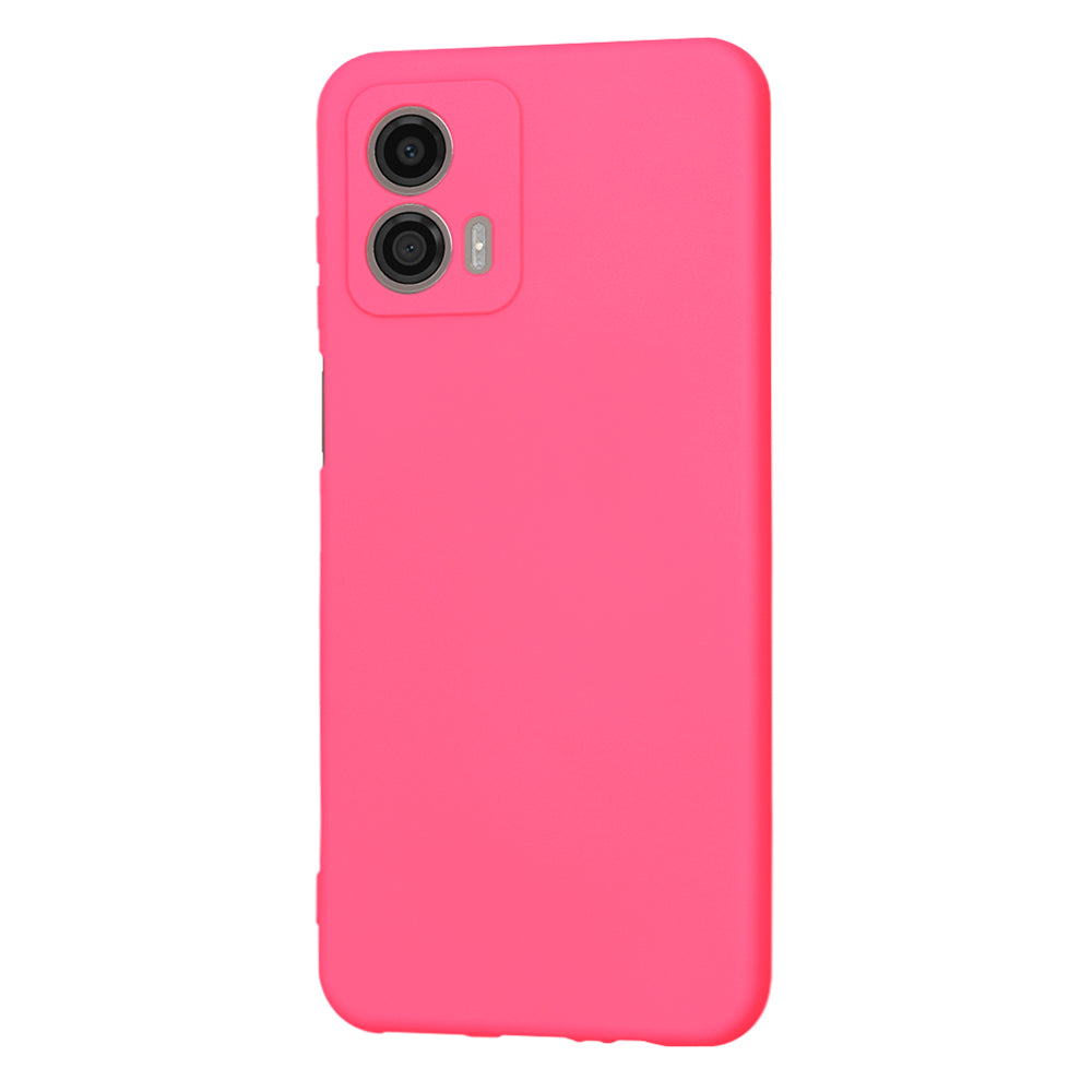 Hoes voor Motorola Moto G53, Techsuit, SoftFlex, Donkerroze