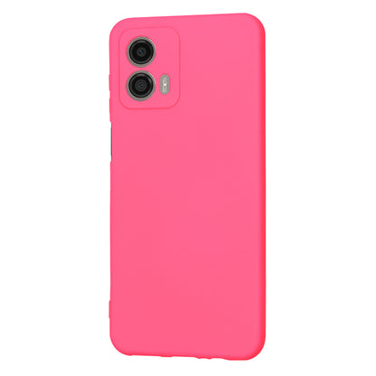 Hoes voor Motorola Moto G53, Techsuit, SoftFlex, Donkerroze