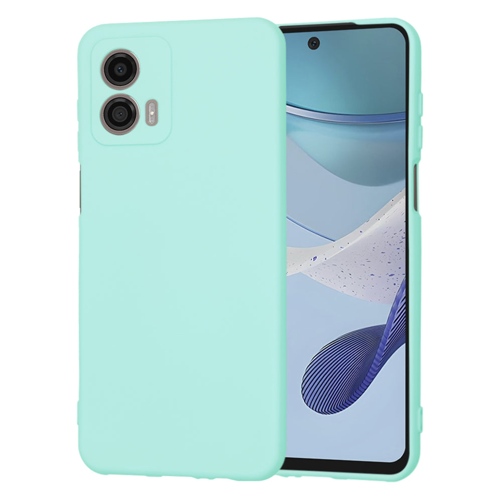 Hoes voor Motorola Moto G53, Techsuit, SoftFlex, Turkoois