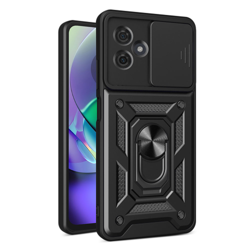 Hoes voor Motorola Moto G54, Techsuit, CamShield, Zwart