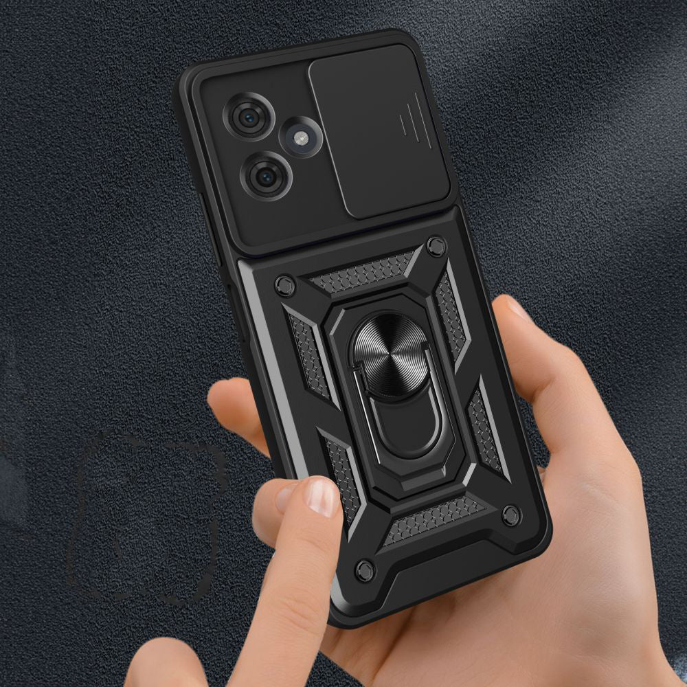 Hoes voor Motorola Moto G54, Techsuit, CamShield, Zwart
