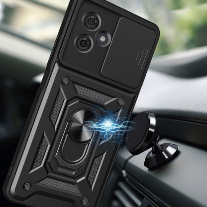 Hoes voor Motorola Moto G54, Techsuit, CamShield, Zwart