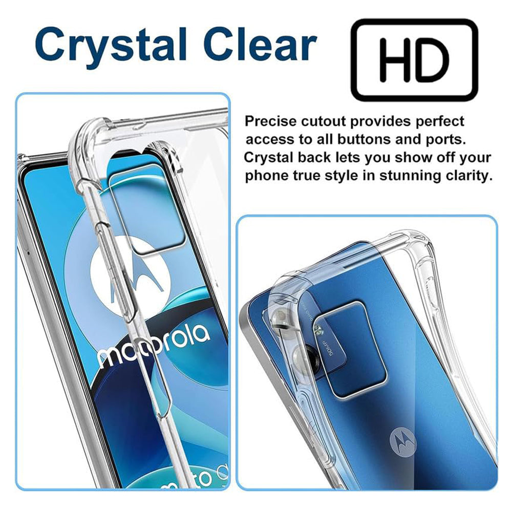 Hoes voor Motorola Moto G54, Techsuit, Schokbestendig Helder, Transparant