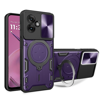 Hoes voor Motorola Moto G55, Techsuit, CamGuard Pro, Paars
