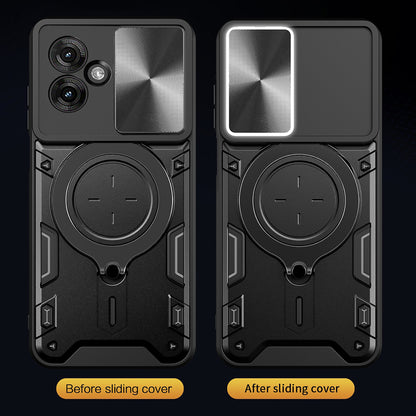 Hoes voor Motorola Moto G55, Techsuit, CamGuard Pro, Zwart