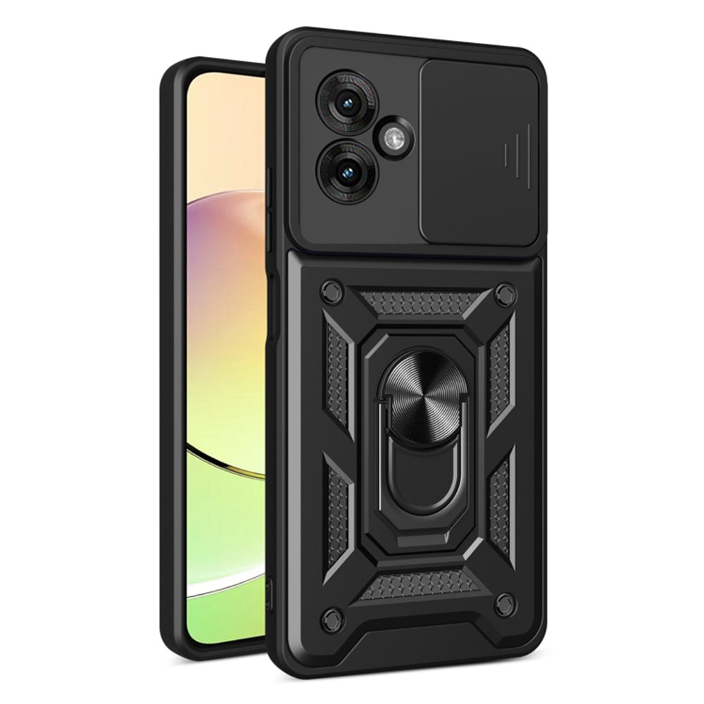Hoes voor Motorola Moto G55, Techsuit, CamShield, Zwart