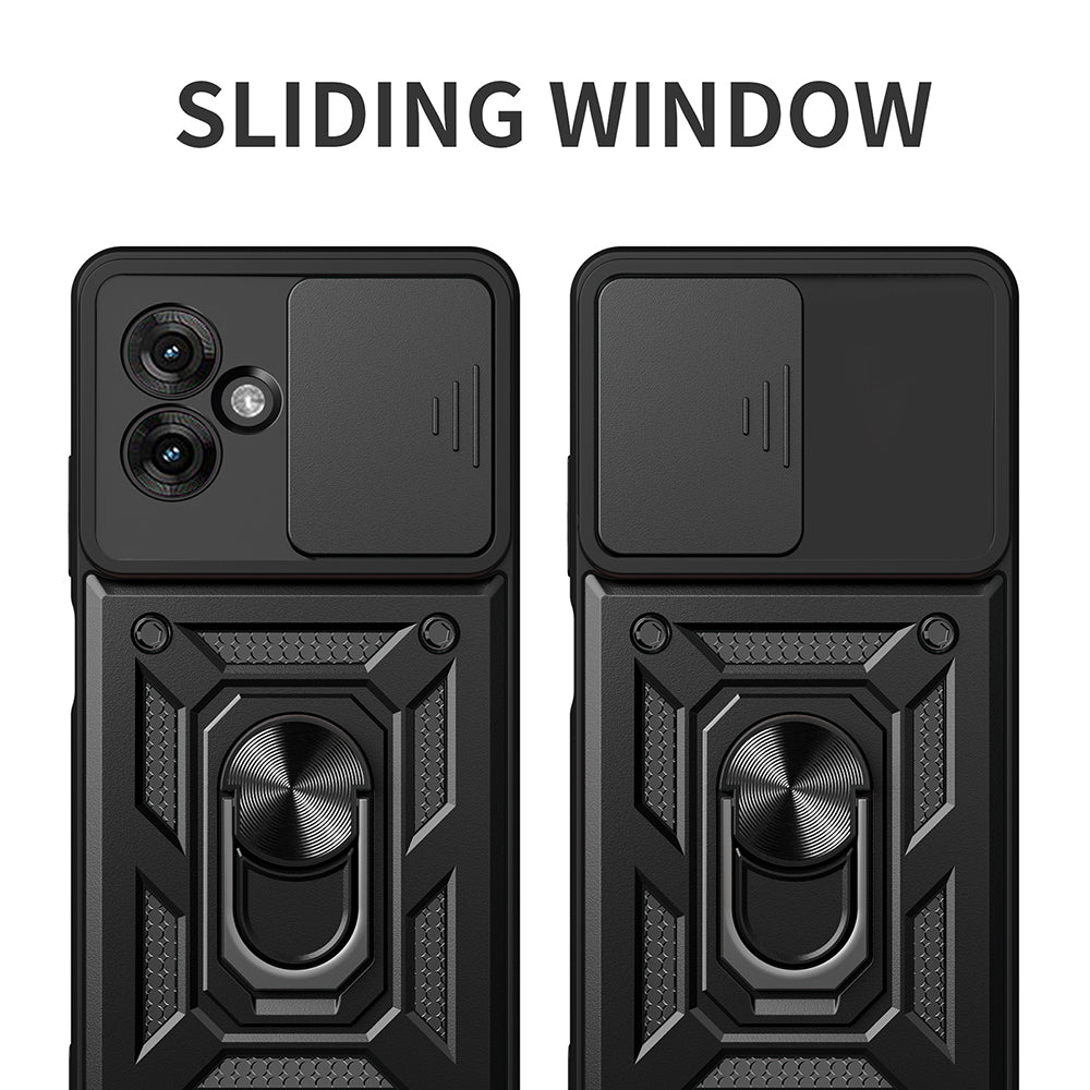 Hoes voor Motorola Moto G55, Techsuit, CamShield, Zwart
