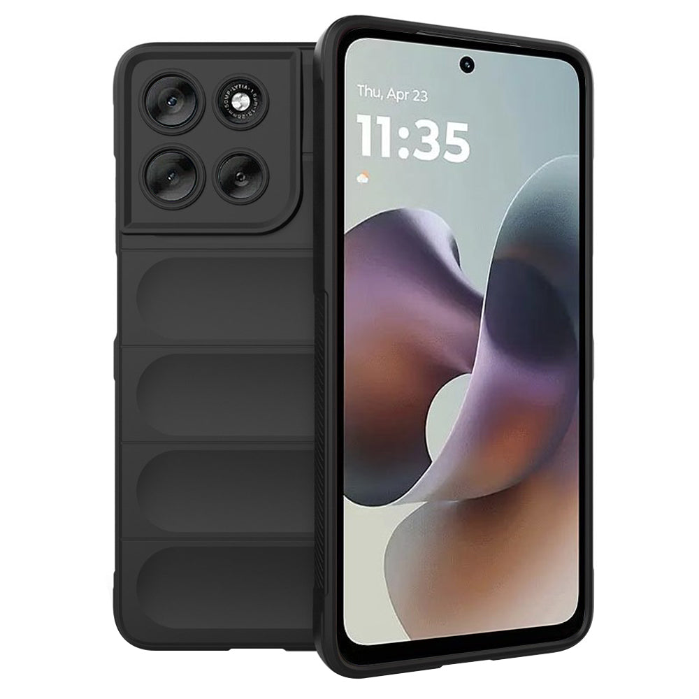 Hoes voor Motorola Moto G56, Techsuit, Magic Shield, Zwart