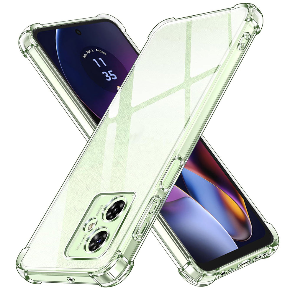 Hoes voor Motorola Moto G64 / G54 Power Edition, Techsuit, Schokbestendig Transparant