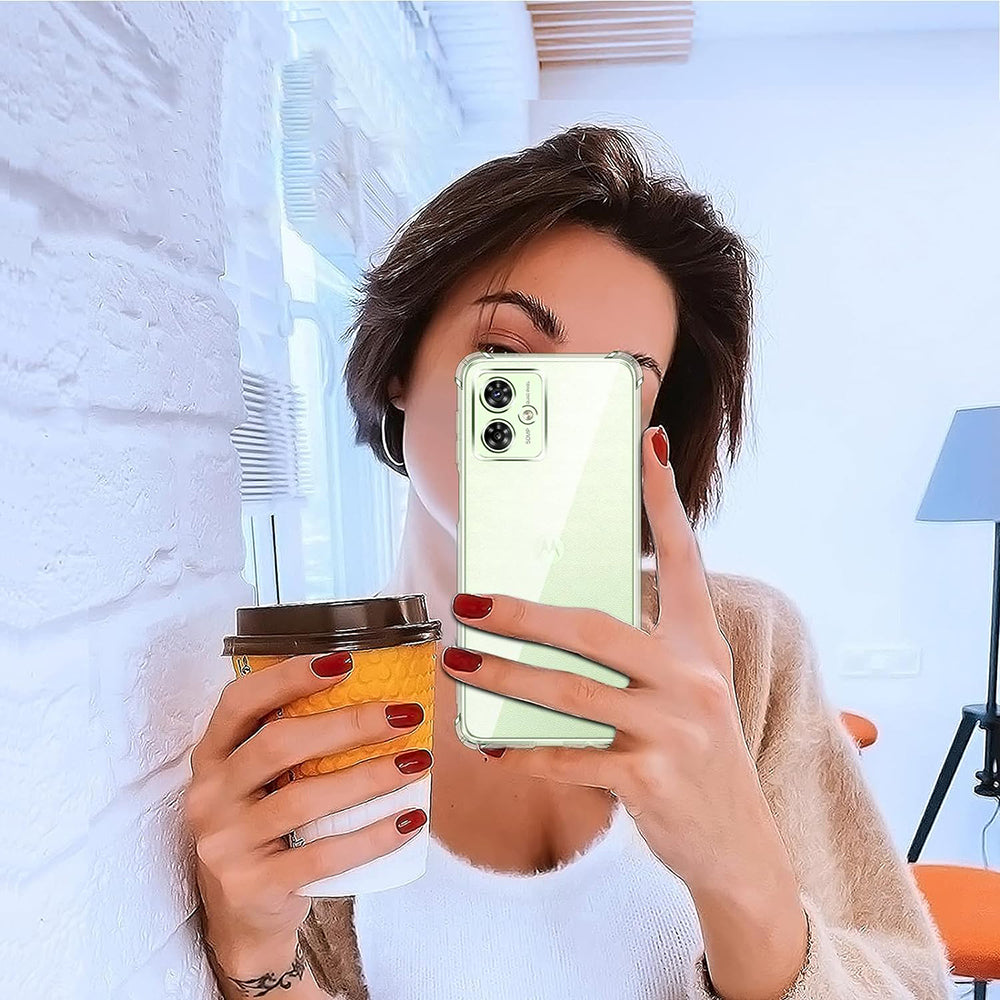 Hoes voor Motorola Moto G64 / G54 Power Edition, Techsuit, Schokbestendig Transparant