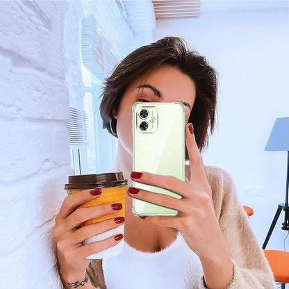Hoes voor Motorola Moto G64 / G54 Power Edition, Techsuit, Schokbestendig Transparant