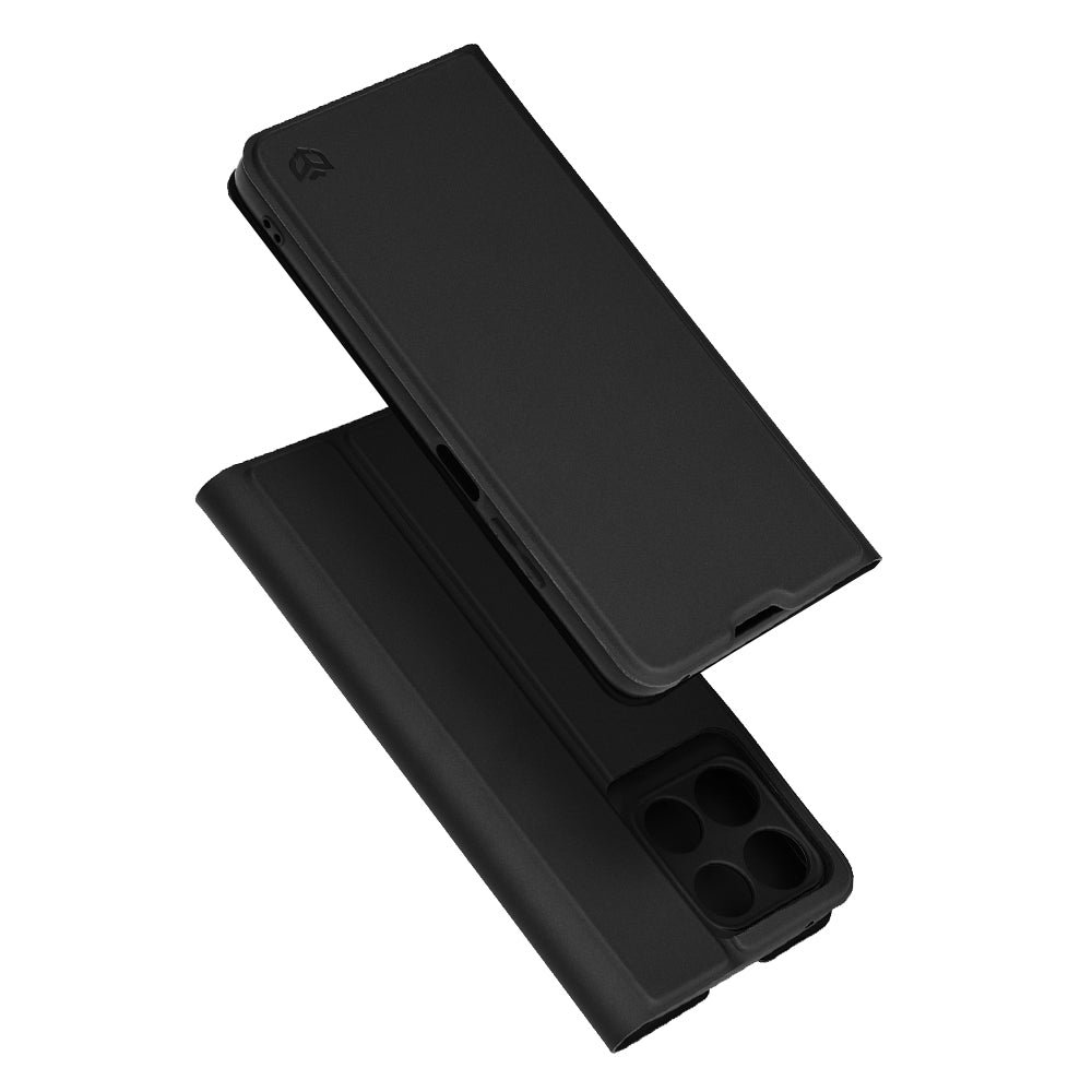 Hoes voor Motorola Moto G67 Power / G57 Power, Techsuit, Magskin Book, Zwart