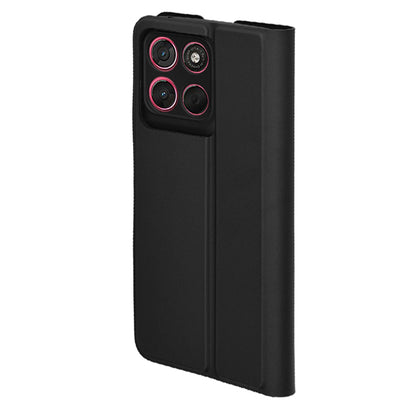 Hoes voor Motorola Moto G67 Power / G57 Power, Techsuit, Magskin Book, Zwart