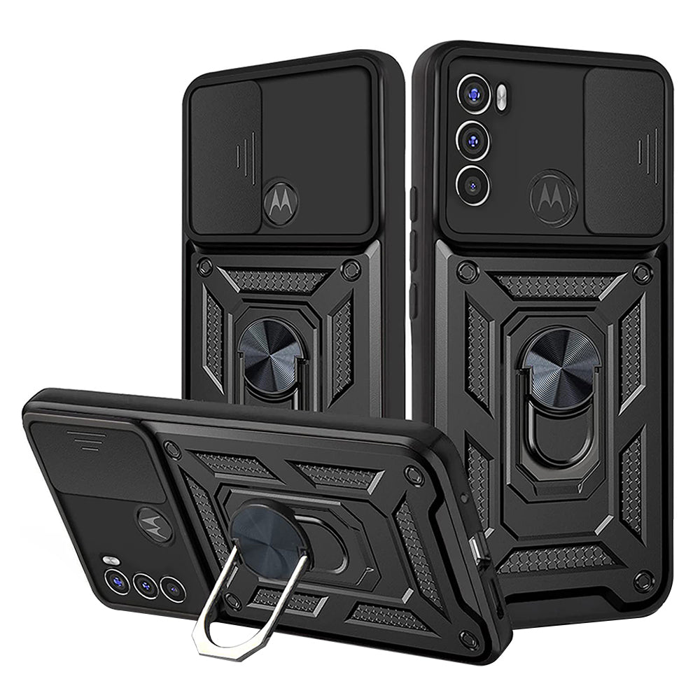 Hoes voor Motorola Moto G71 5G, Techsuit, CamShield, Zwart