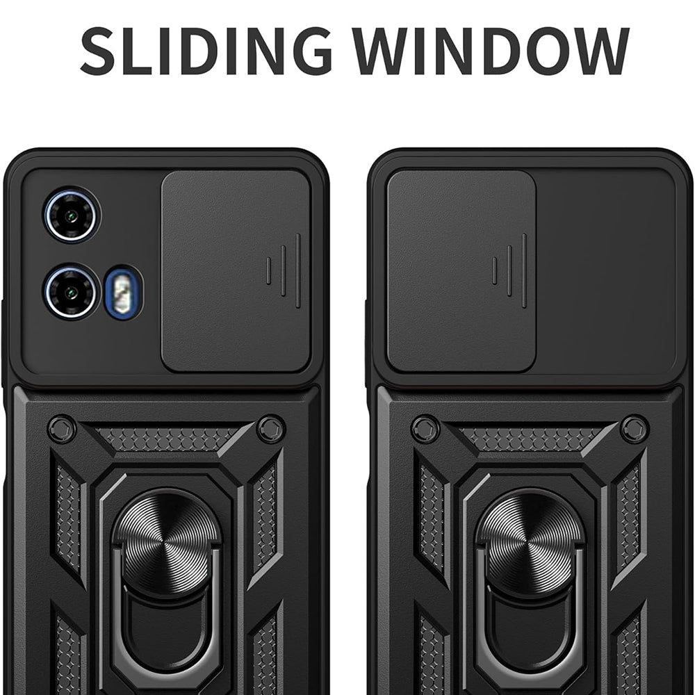 Hoes voor Motorola Moto G71 5G, Techsuit, CamShield, Zwart