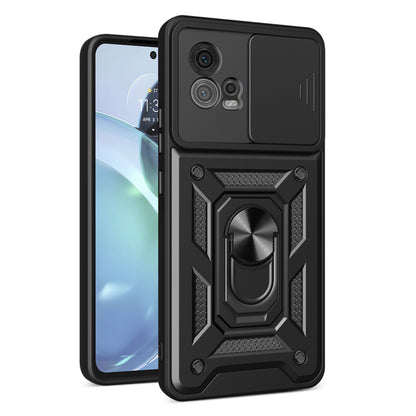 Hoes voor Motorola Moto G72, Techsuit, CamShield, Zwart