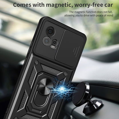 Hoes voor Motorola Moto G72, Techsuit, CamShield, Zwart