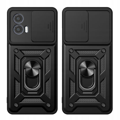 Hoes voor Motorola Moto G73, Techsuit, CamShield, Zwart