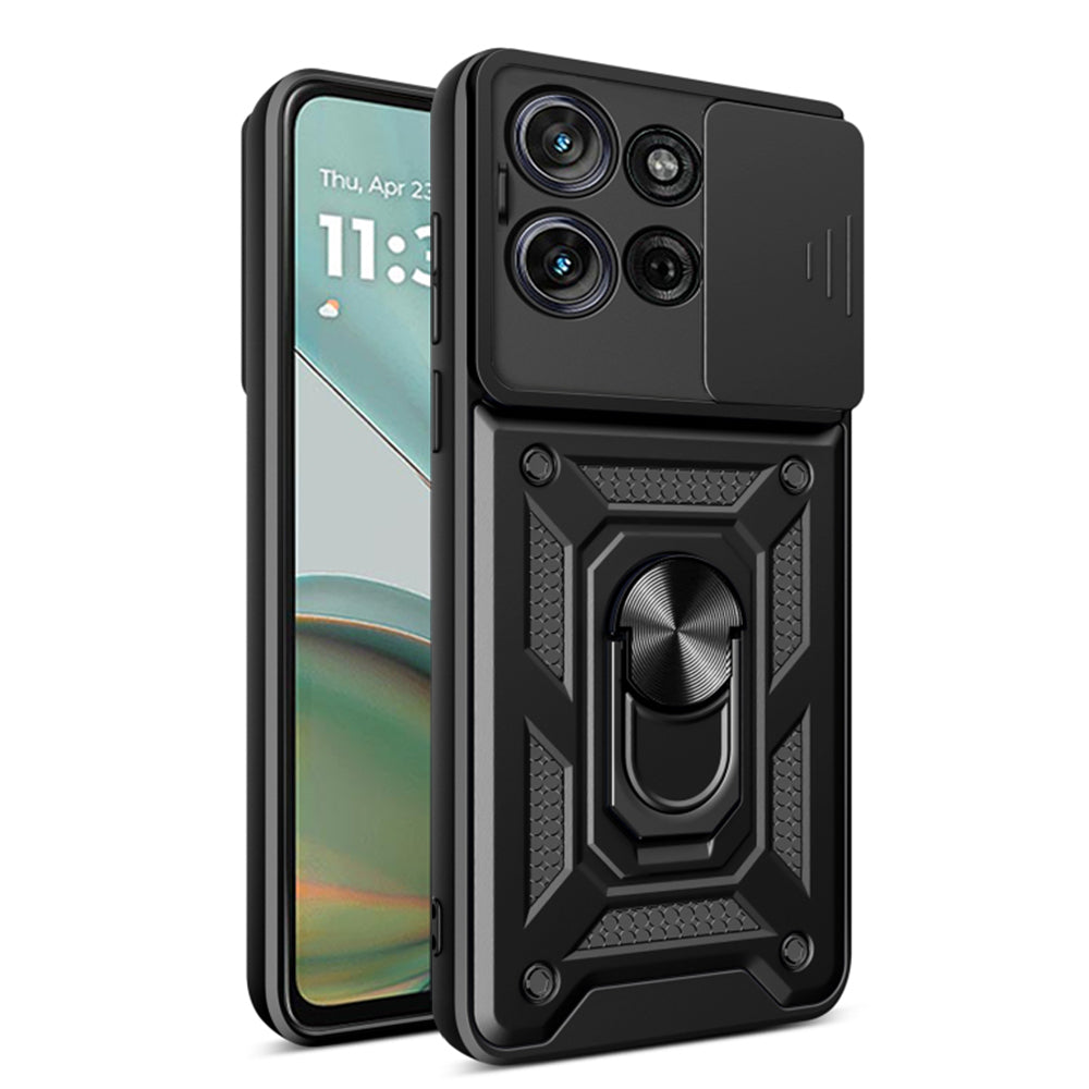 Hoes voor Motorola Moto G75, Techsuit, CamShield, Zwart
