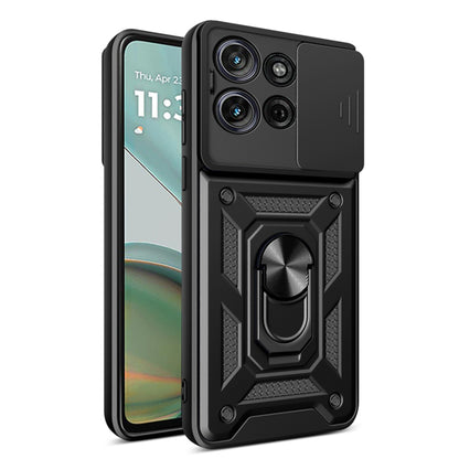 Hoes voor Motorola Moto G75, Techsuit, CamShield, Zwart