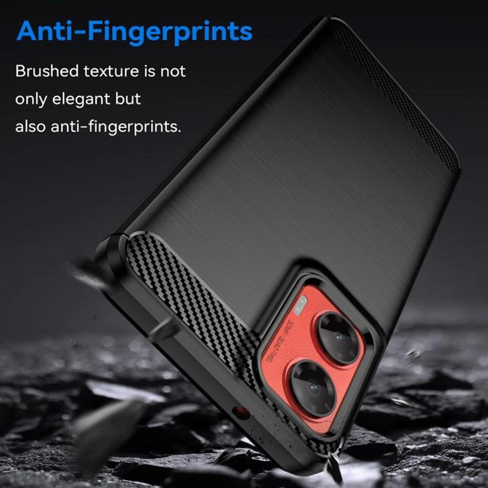 Hoes voor Motorola Moto G75, Techsuit, Carbon, Blauw