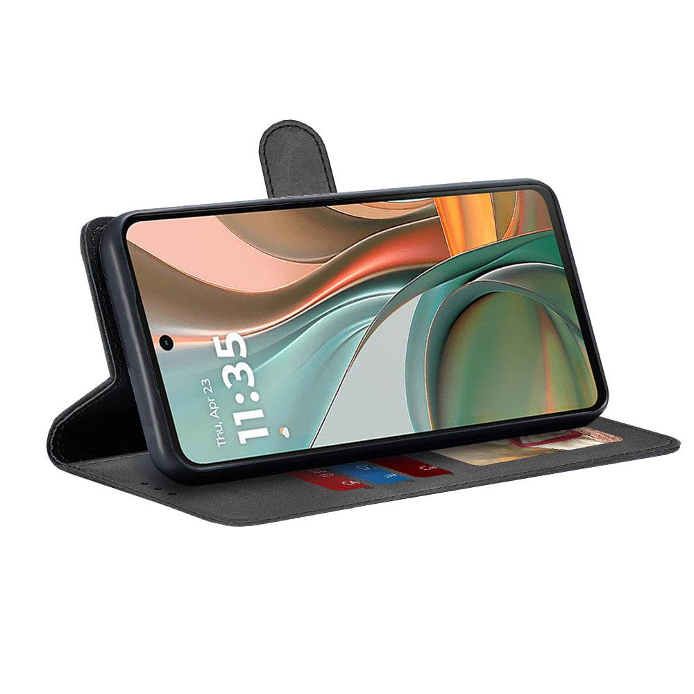 Hoes voor Motorola Moto G75, Techsuit, Diary Book, Zwart