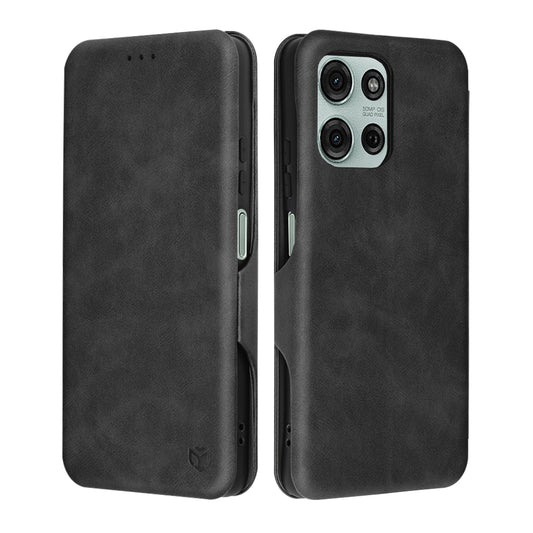 Hoes voor Motorola Moto G75, Techsuit, Safe Wallet Plus, Zwart
