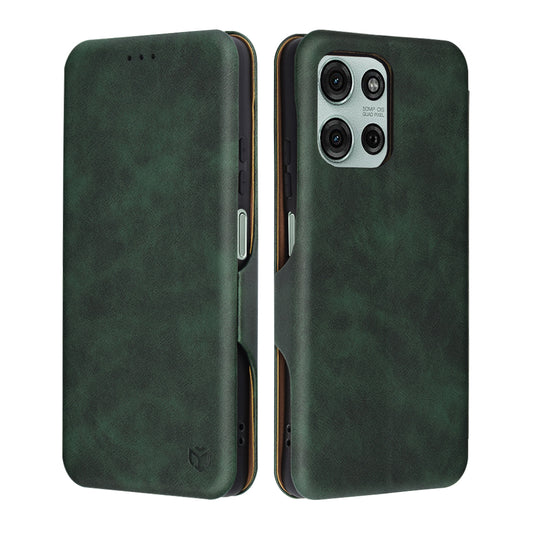Hoes voor Motorola Moto G75, Techsuit, Safe Wallet Plus, Groen