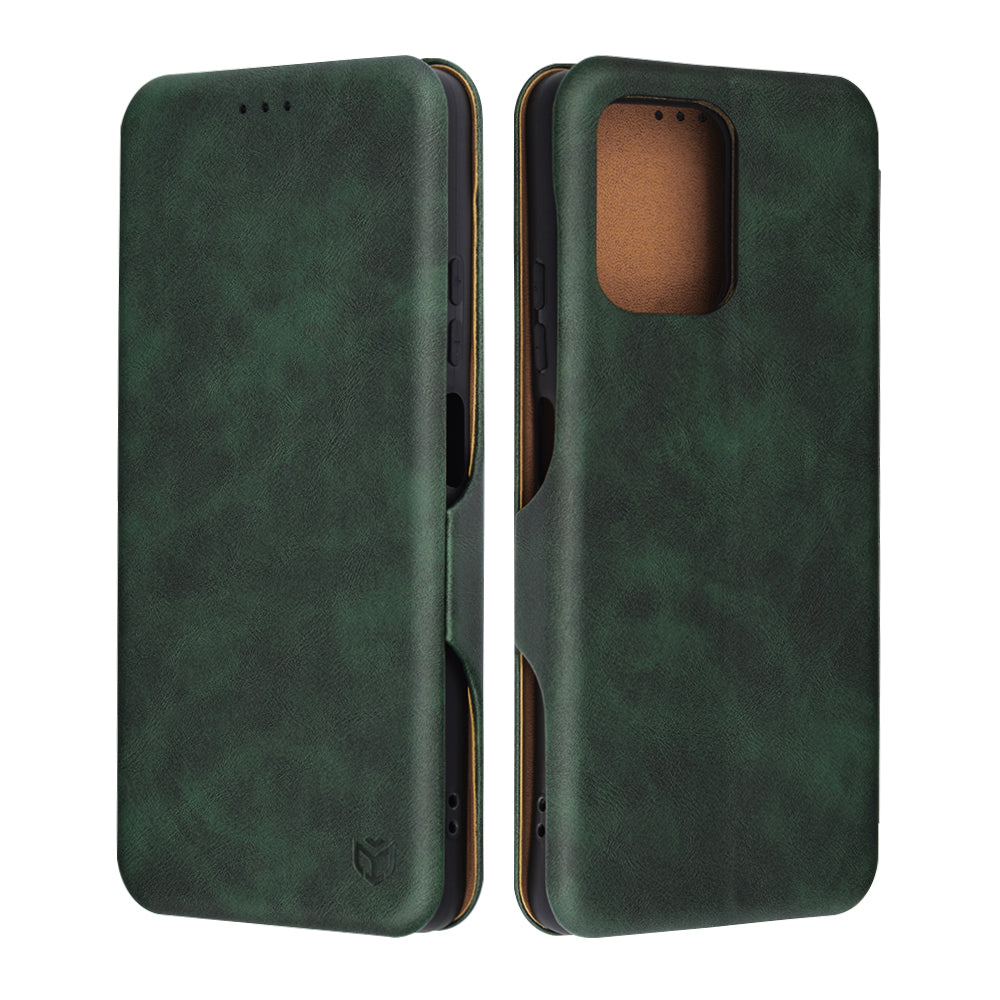 Hoes voor Motorola Moto G75, Techsuit, Safe Wallet Plus, Groen