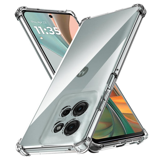 Hoes voor Motorola Moto G75, Techsuit, Schokbestendig Transparant, Helder