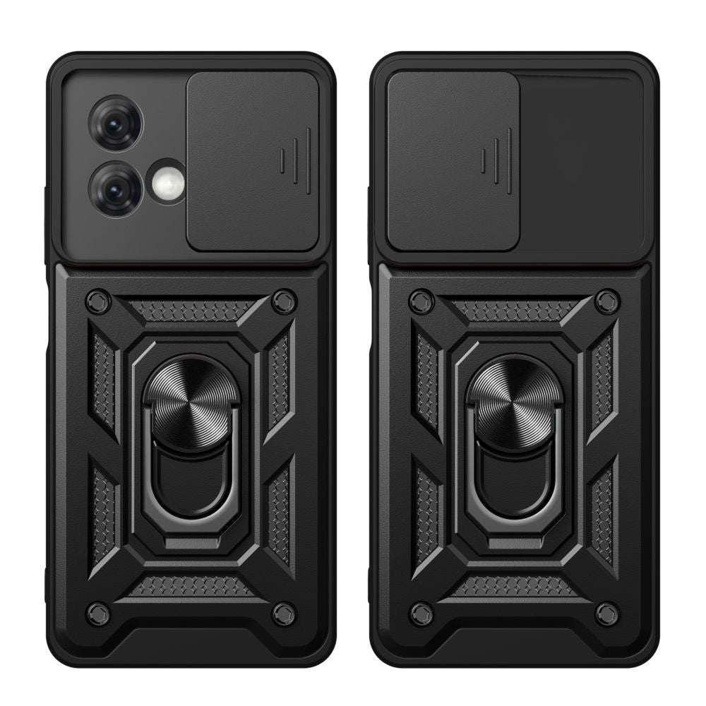 Hoes voor Motorola Moto G84, Techsuit, CamShield, Zwart