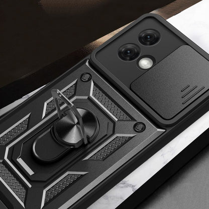 Hoes voor Motorola Moto G84, Techsuit, CamShield, Zwart