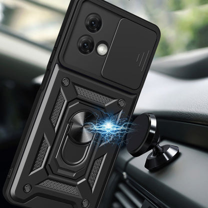 Hoes voor Motorola Moto G84, Techsuit, CamShield, Zwart