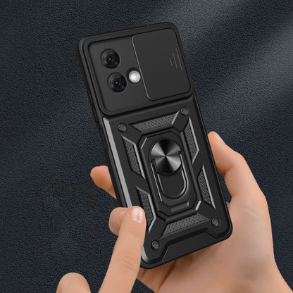 Hoes voor Motorola Moto G84, Techsuit, CamShield, Zwart