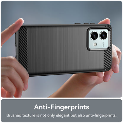 Hoes voor Motorola Moto G84, Techsuit, Carbon, Zwart