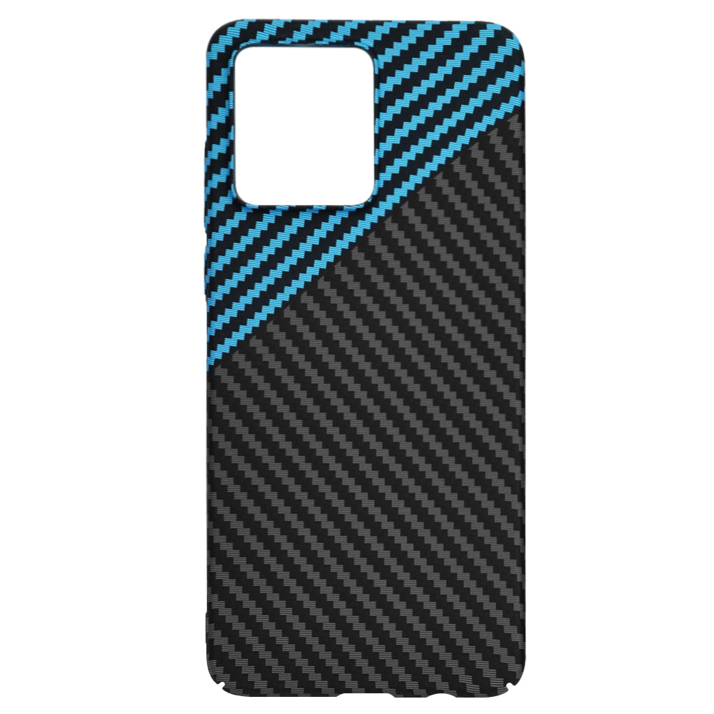 Hoes voor Motorola Moto G84, Techsuit, Carbonite FiberShell, Zwart Blauw