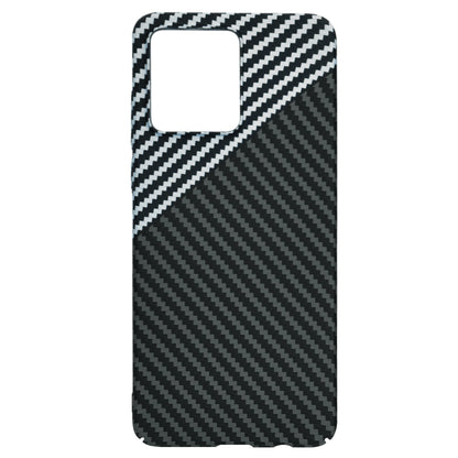Hoes voor Motorola Moto G84, Techsuit, Carbonite FiberShell, Zwart Grijs
